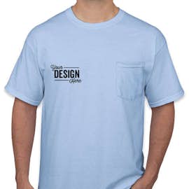 Canada - Gildan Ultra Cotton Pocket T-shirt - Color: Light Blue