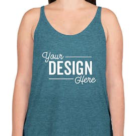 Bella + Canvas Women's Flowy Tank - Color: Heather Deep Teal