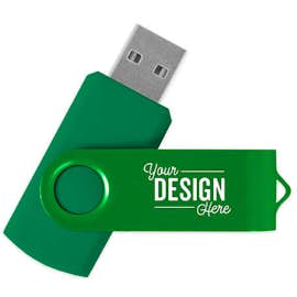 Rotate 2Tone Flash Drive 8GB - Color: Green