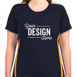 Canada - ATC Women's Competitor Colorblock Performance Shirt - Color: True Navy / Gold