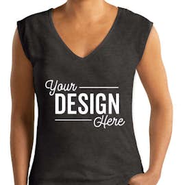 Next Level Women's Slim Fit Festival V-Neck Tank - Color: Charcoal