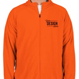Team 365 Full Zip Microfleece Jacket - Color: Sport Orange