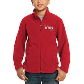 Port Authority Youth Value Fleece Jacket - Color: True Red