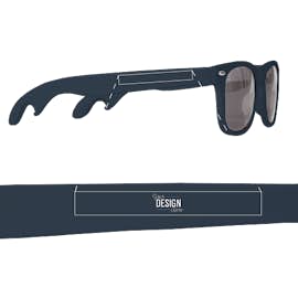 Malibu Bottle Opener Sunglasses - Color: Navy