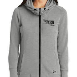 New Era Women's Tri-Blend Zip Hoodie - Color: Shadow Grey Heather