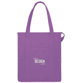 Hercules Zippered Insulated Grocery Tote - Color: Purple
