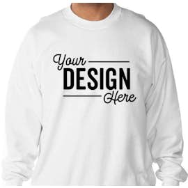 Hanes Ultimate Heavyweight Crewneck Sweatshirt - Color: White