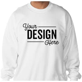 Hanes Ultimate Heavyweight Crewneck Sweatshirt - Color: White