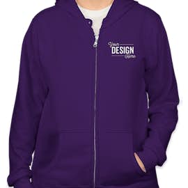 Canada - Gildan Women's Zip Hoodie - Color: Purple
