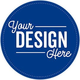 Full Color 4 in. Circle Vinyl Decal - Color: Royal Blue