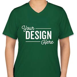 Canada - Team 365 Women's Zone V-Neck Performance Shirt - Color: Sport Forest