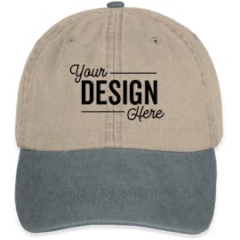 Adams Pigment Dyed Two-Toned Hat - Color: Stone / Navy