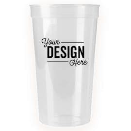 32 oz. Translucent Plastic Stadium Cup - Color: Icee Clear