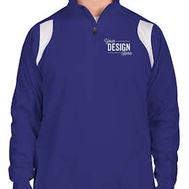 Team 365 Quarter Zip Performance Pullover - Color: Sport Royal / White