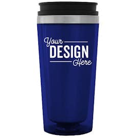 16 oz. Steel City Insulated Travel Mug - Color: Blue