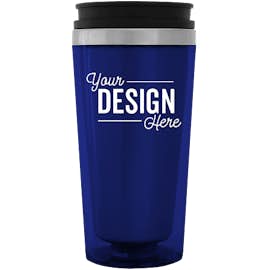 16 oz. Steel City Insulated Travel Mug - Color: Blue