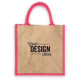 Medium Jute Tote - Color: Magenta