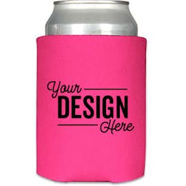 Foldable Can Cooler - Color: Neon Pink