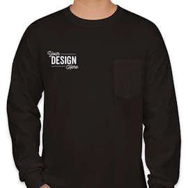 Canada - Gildan Ultra Cotton Long Sleeve Pocket T-shirt - Color: Black