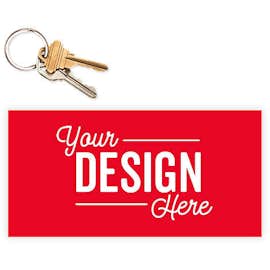 7.5 in. x 3.75 in. Rectangular Bumper Sticker - Color: Red