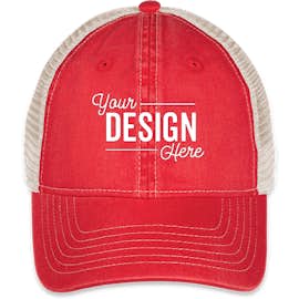 Comfort Colors Trucker Hat - Color: Red / Ivory