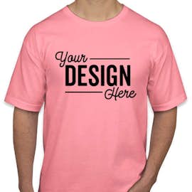 Bayside USA-Made 100% Cotton T-shirt - Color: Pink