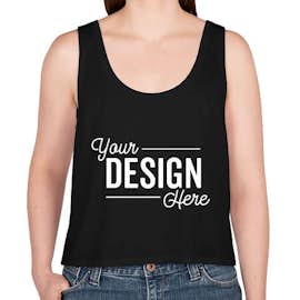 Bella + Canvas Women's Flowy Crop Tank - Color: Black