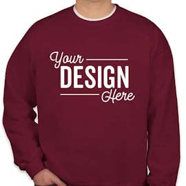Gildan Midweight 50/50 Crewneck Sweatshirt - Color: Garnet