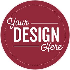 Full Color 2 in. Circle Roll Labels (500 per roll) - Color: Maroon