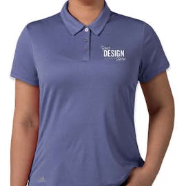 Adidas Women's Heather Performance Polo - Color: Collegiate Royal Heather