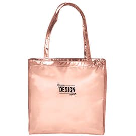 Runway Metallic Tote - Color: Rose Gold