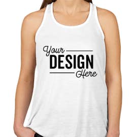 Canada - Bella + Canvas Women's Flowy Racerback Tank - Color: White