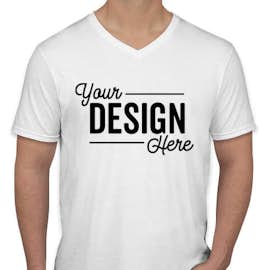 Canada - Gildan Softstyle Jersey V-Neck T-shirt - Color: White
