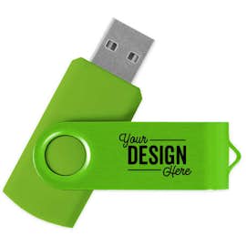 Rotate 2Tone Flash Drive 8GB - Color: Lime