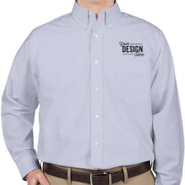 Ultra Club Wrinkle-Free Oxford Dress Shirt - Color: Light Blue