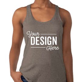 Next Level Women's Tri-Blend Racerback Tank - Color: Venetian Grey