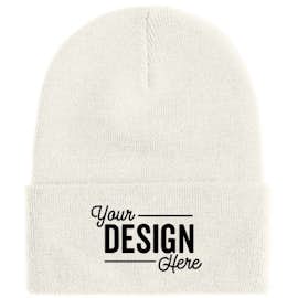 Port & Company Fleece Lined Cuff Beanie - Color: White