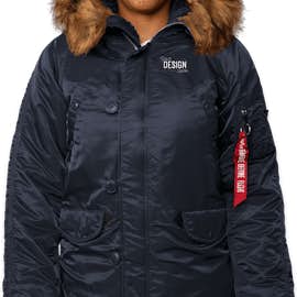 Alpha Industries Women's N-3B Parka - Color: Replica Blue
