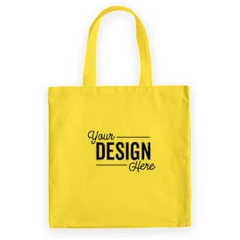 Medium Midweight 100% Cotton Canvas Tote - Color: Yellow