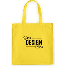 Medium Midweight 100% Cotton Canvas Tote - Color: Yellow