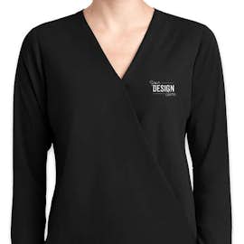 Port Authority Women's Wrap Blouse - Color: Black