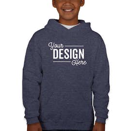 Jerzees Youth Nublend 50/50 Pullover Hoodie - Color: Vintage Heather Navy