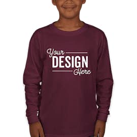 Gildan Youth Ultra Cotton Long Sleeve T-shirt - Color: Maroon