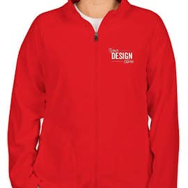 Team 365 Women's Full Zip Microfleece Jacket - Color: Sport Red