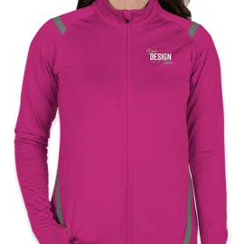 Augusta Women's Freedom Performance Full Zip Jacket - Color: Power Pink / Graphite