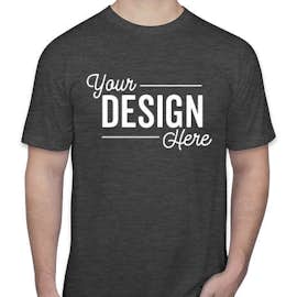 American Apparel USA-Made 50/50 T-shirt - Color: Heather Black