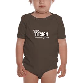 Royal Apparel USA-Made Organic Baby Bodysuit - Color: Bark
