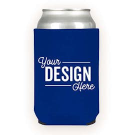 Foldable Neoprene Can Cooler - Color: Royal