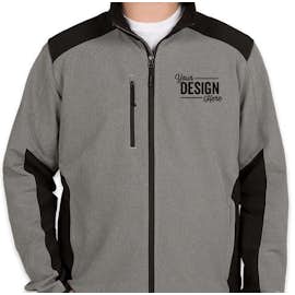 The North Face Tech Stretch Soft Shell Jacket - Color: Medium Grey Heather / Black