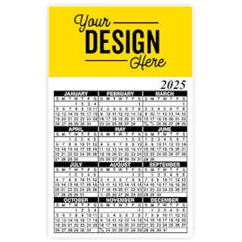 Full Color Calendar Magnet - .019" - Color: Yellow